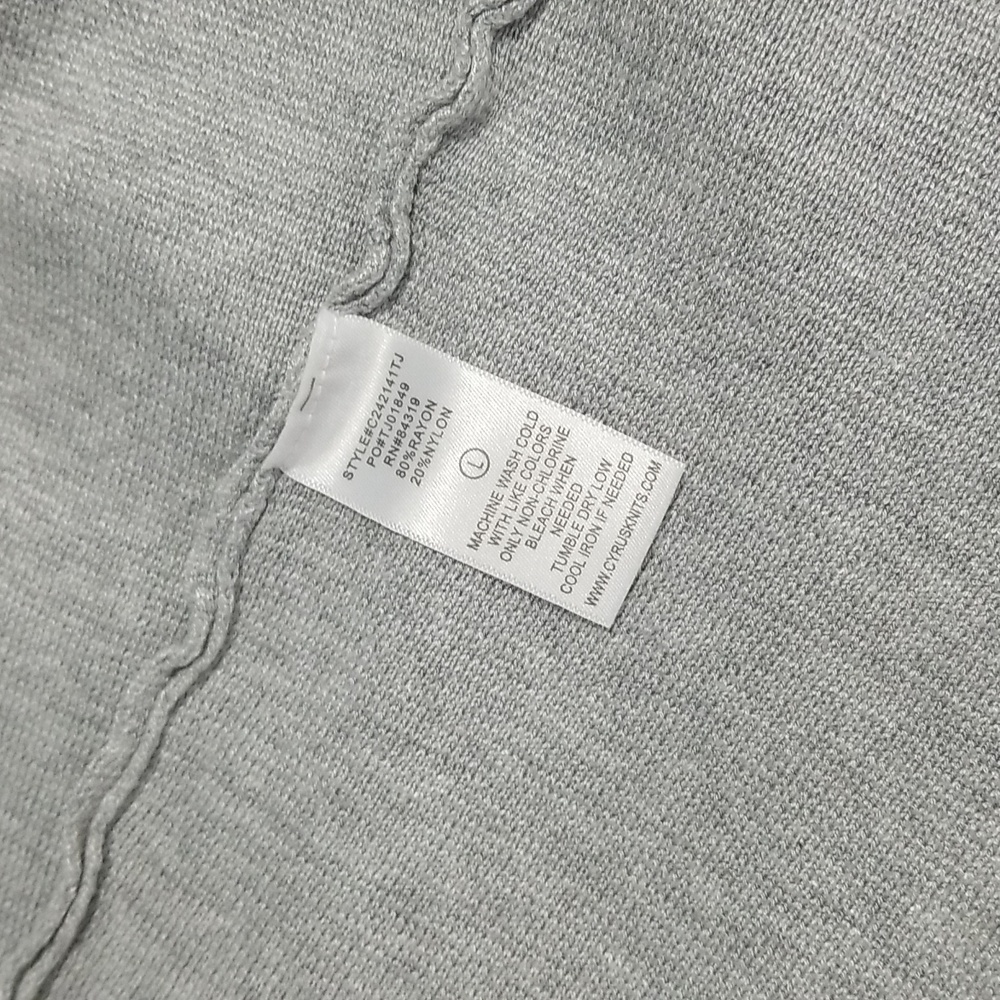 Cyrus Women's Cardigan Size L Cream Tan Gray - Picture 6 of 11